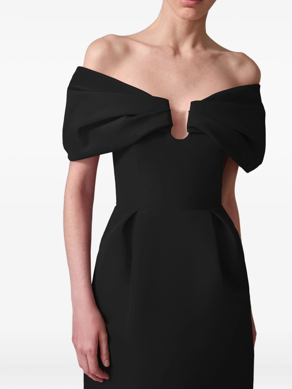 <img src="https://www.beryn-boutique.com/" 
       alt="Elegant Black Structured Bow Off Shoulder Midi Dress Formal Evening Gown" 
       loading="lazy" />