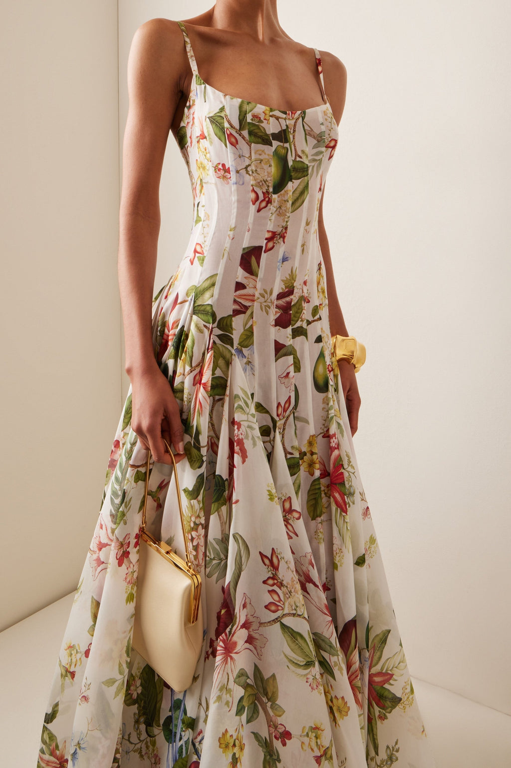 Floral Print Spaghetti Strap Maxi Dress