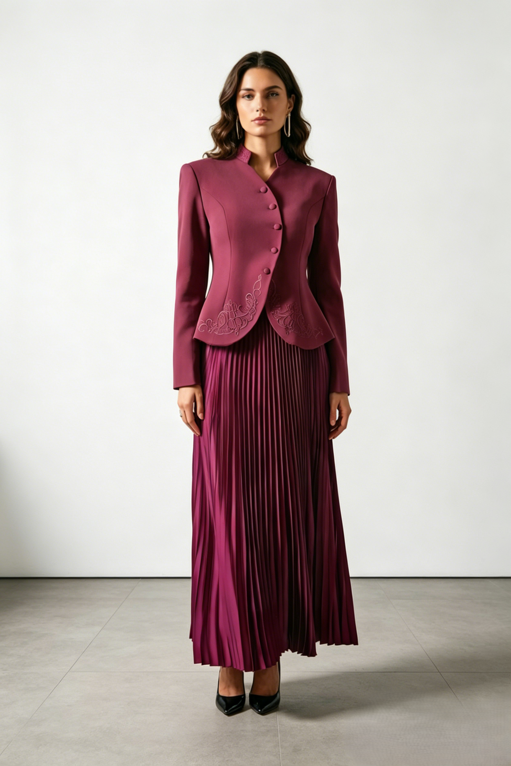 <img src="https://www.beryn-boutique.com/" 
       alt="Burgundy Embroidered Tailored Blazer &Skirt" 
       loading="lazy" />