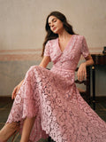 <a href="https://beryn-boutique.com/dress">
<img src="xxx.jpg" alt=<"Women Pink Lace Midi Dress with V Neck, Short Sleeve & Belted Waist">
</a>
