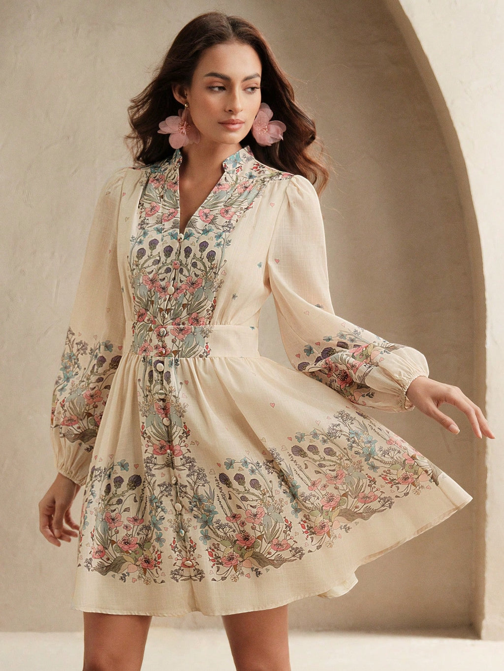 <a href="https://beryn-boutique.com/dress">
<img src="xxx.jpg" alt=<"Women Beige Floral Print Long Sleeve Mini Dress with V Neck & Button Front">
</a>
