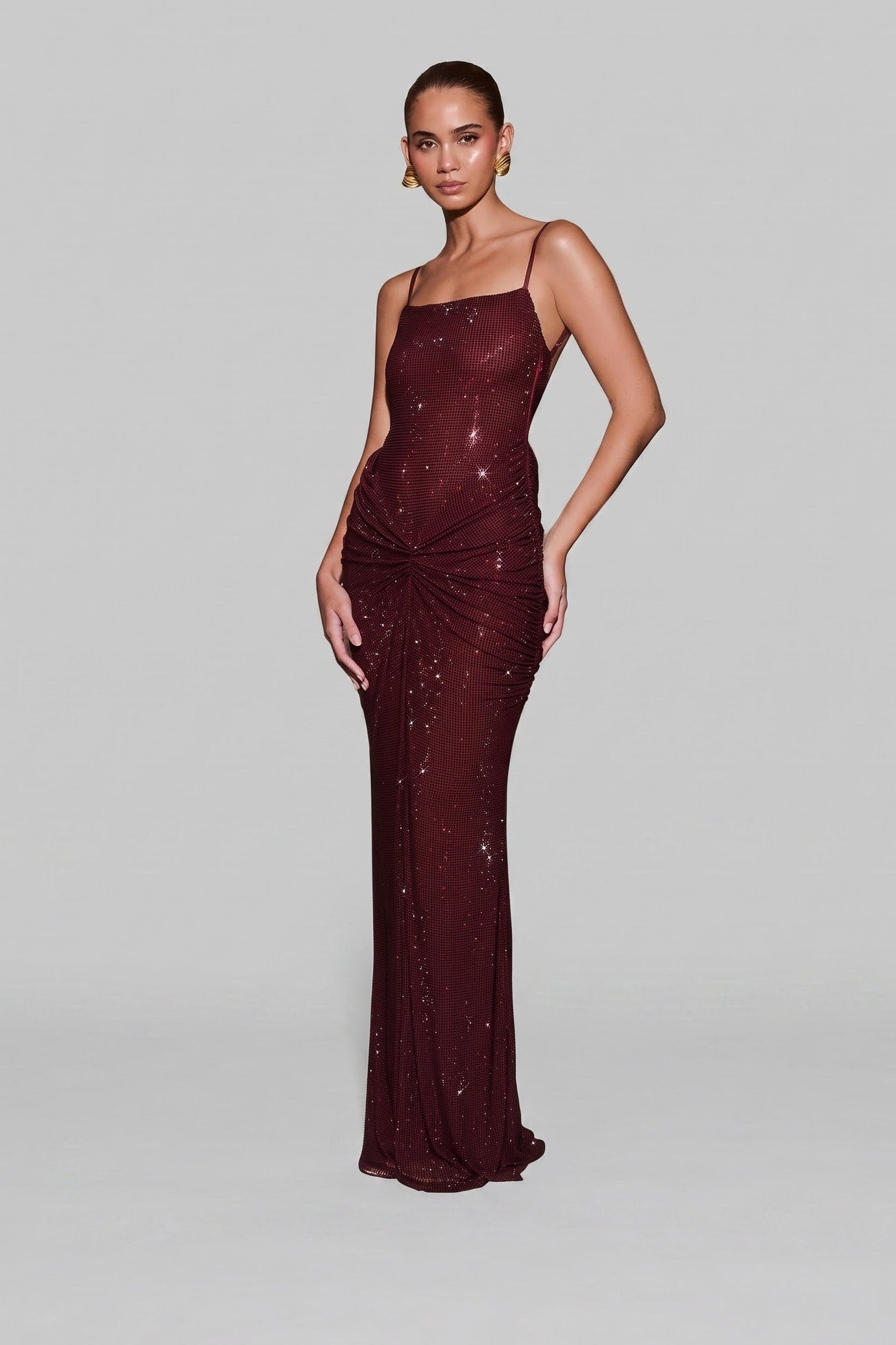 Diamante Maxi-Kleid für Partys