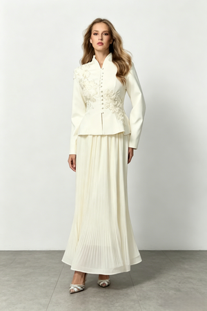 Ivory Two-Piece Classic  Formal Suit