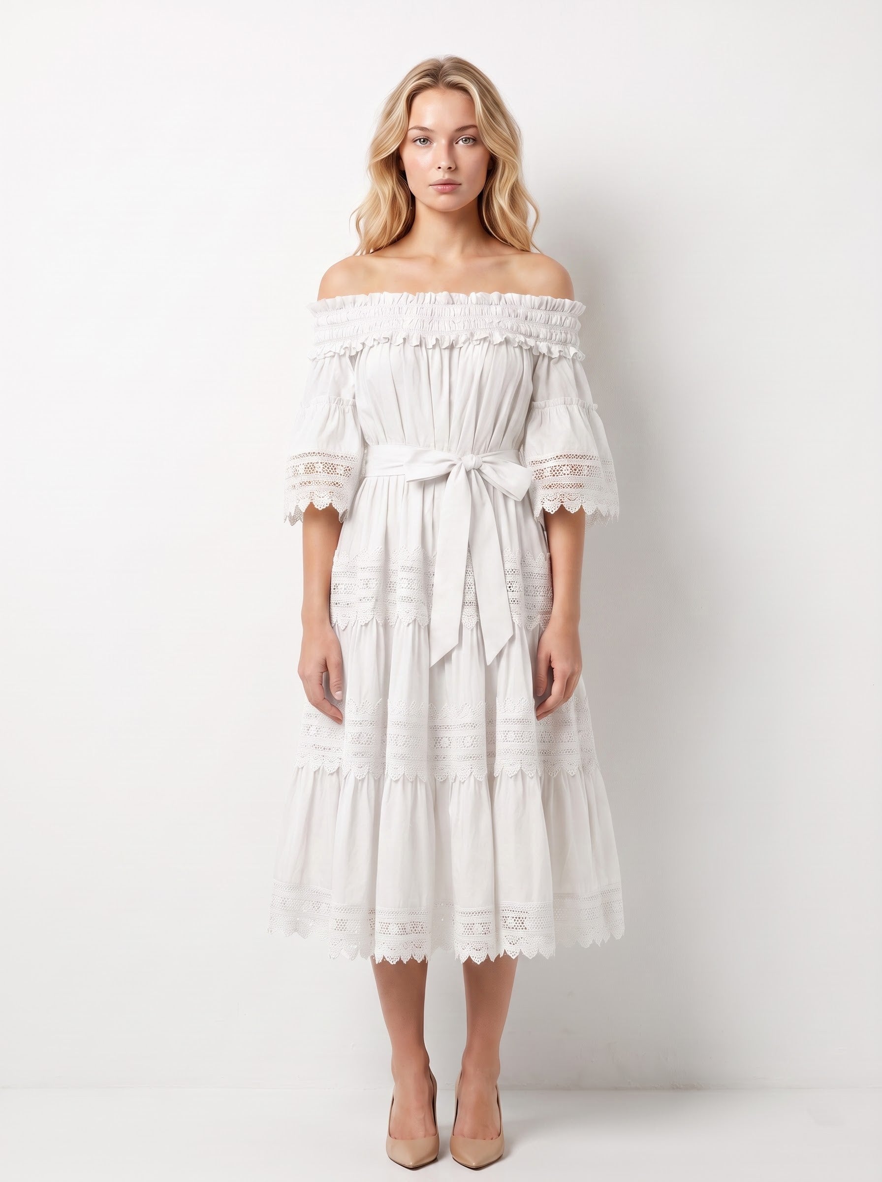 <img src="https://www.beryn-boutique.com/" 
       alt="Off-Shoulder Eyelet Midi Dress | Boho Belted Tiered Sundress for Women White" 
       loading="lazy" />