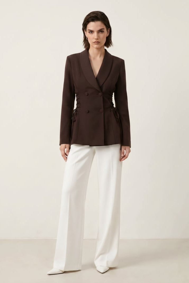 
< img src="https://www.berynea.com/" 
       alt="omen's Dark Brown Double Breasted Blazer – Ruched Side Tie Waist Fitted Jacket" 
       loading="lazy" />