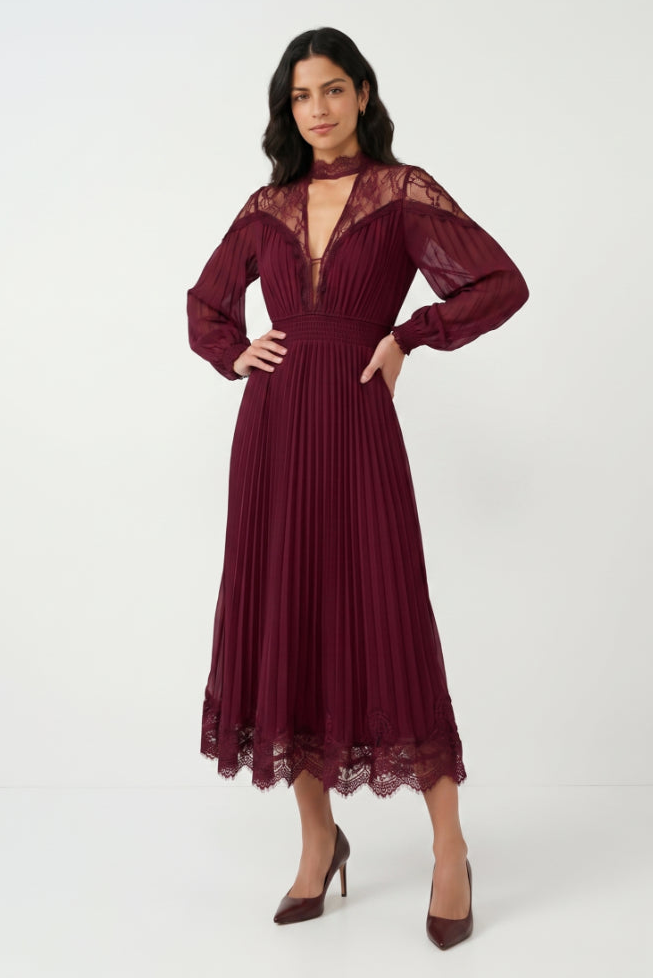 
< img src="https://www.berynea.com/" 
       alt="Burgundy Lace Trim Pleated Dress for Women | Choker Neck Long Sleeve Midi Formal Party Dress" 
       loading="lazy" />