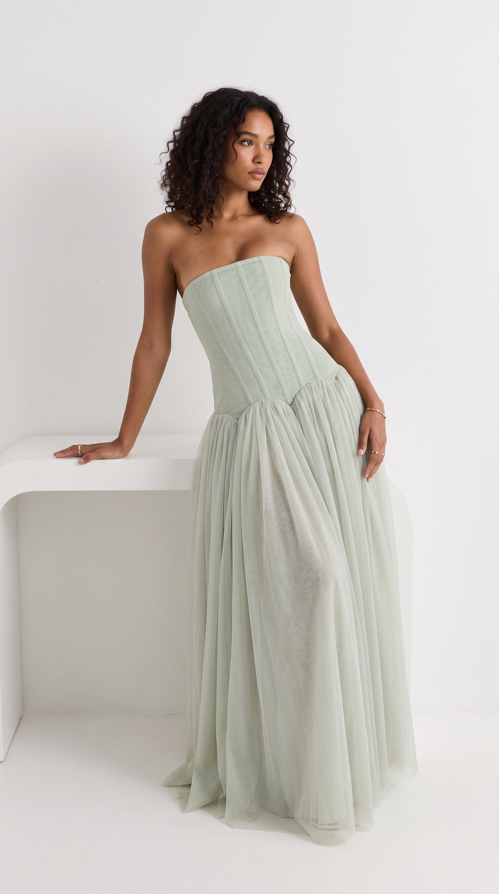 Sage Elegant Wedding Guest & Party Dress | Berynea