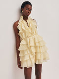 Butter Tiered Ruffle Mini Dress