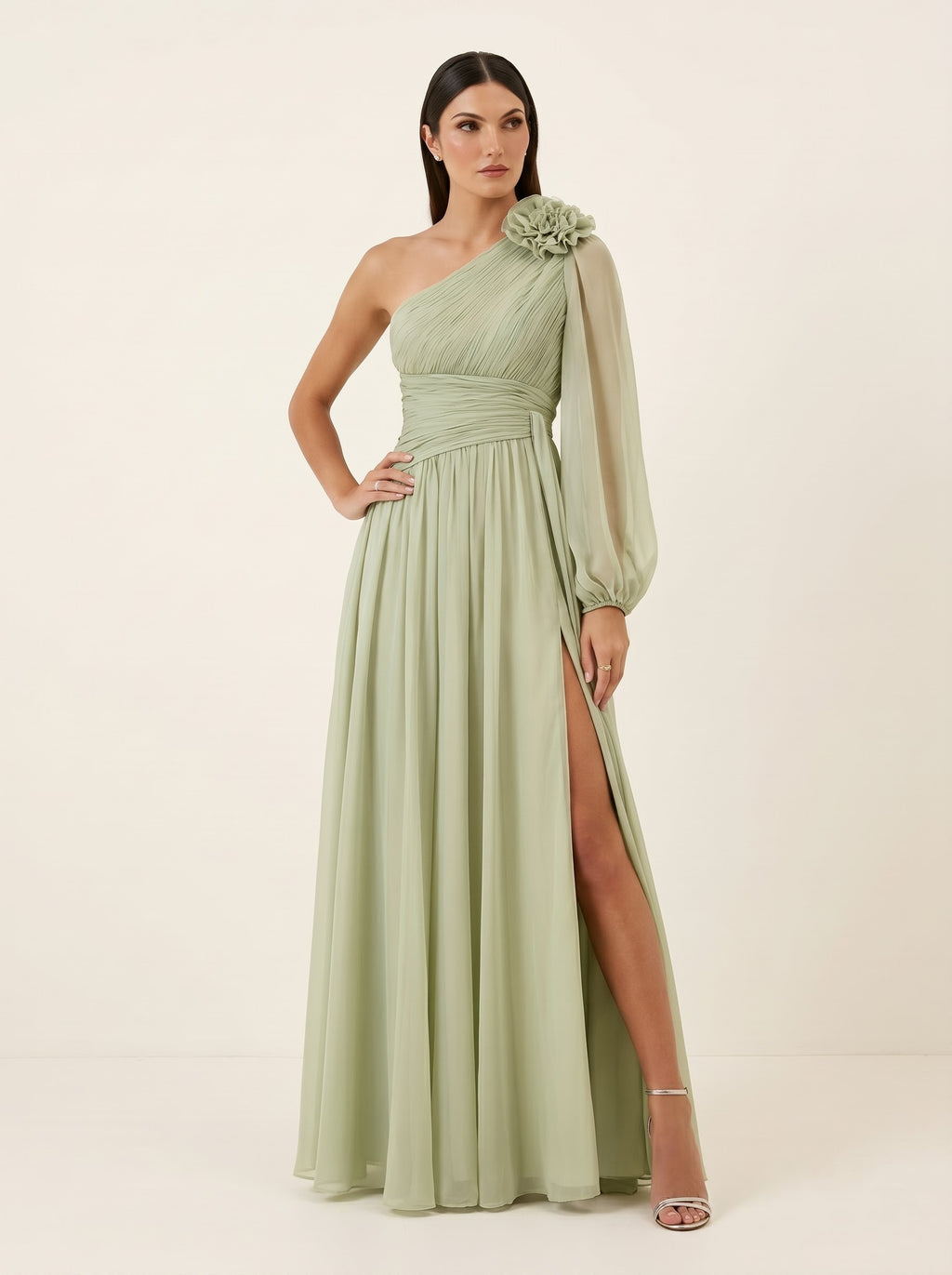 Formelles Damen-Gastkleid mit Spaghettiträgern