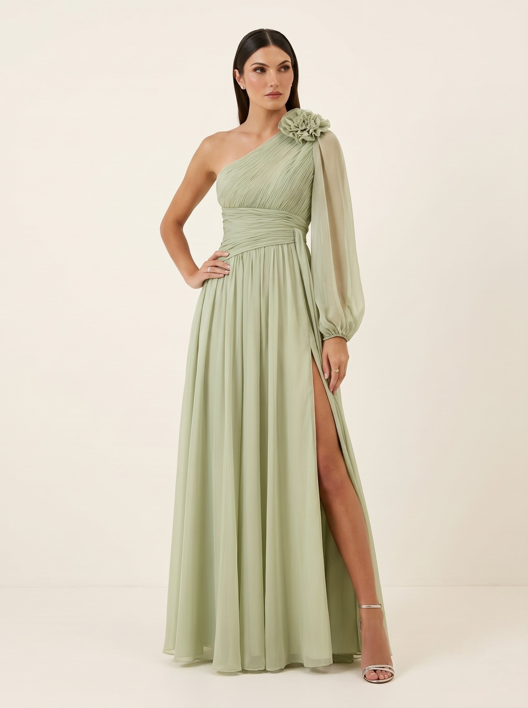 Formelles Damen-Gastkleid mit Spaghettiträgern